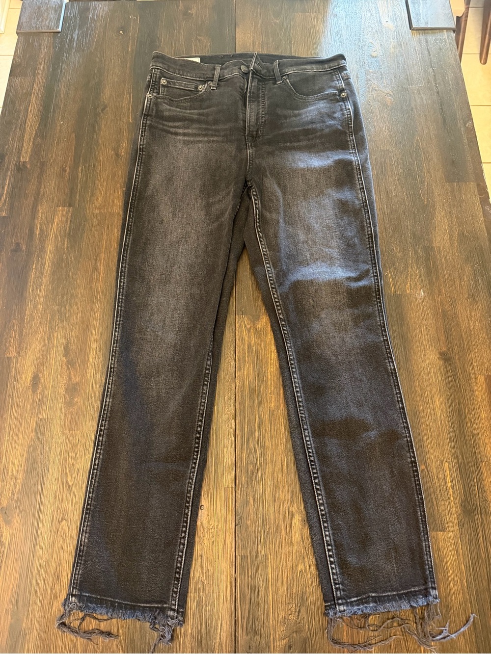 GAP Black Washed High-Rise Slim Jeans
